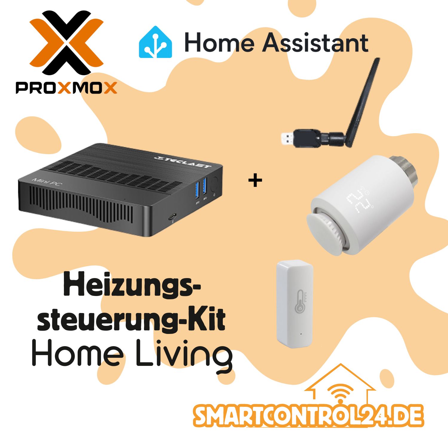 smarthome24 Home Living Heizungssteuerung Set - erweiterbar 